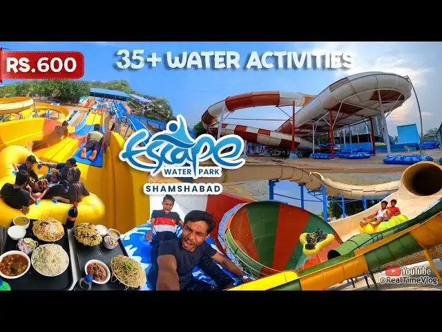 Video thumbnail for Escape Water Park HYDERABAD - All Rides/Slides | Ticket Price/Food - A To Z Information