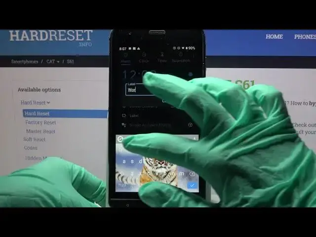 Video thumbnail for How to Set Up Alarm Clock in CAT S61?