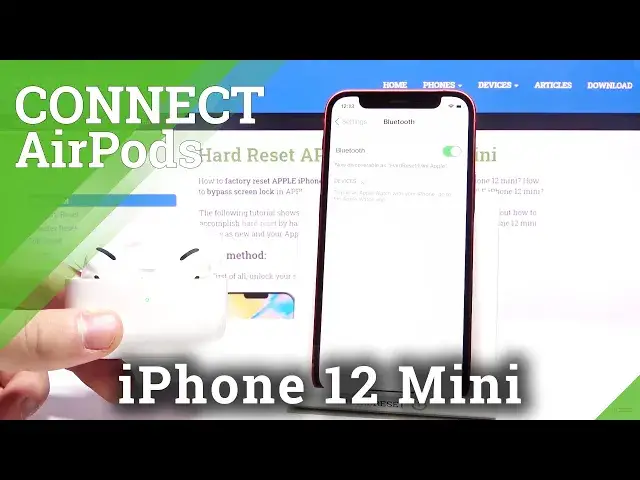 'Video thumbnail for How to Connect AirPods to iPhone 12 Mini – Bluetooth Settings'