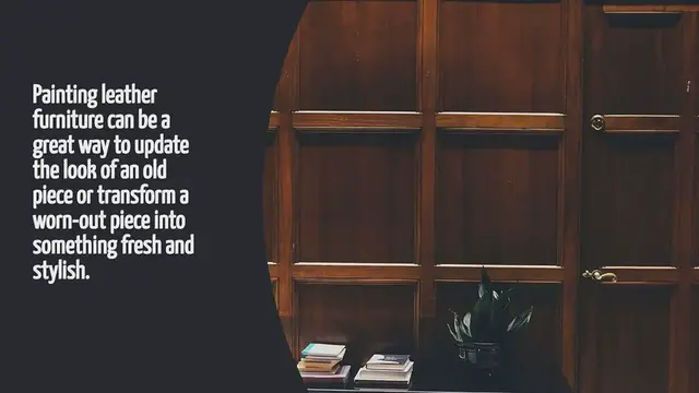 Video thumbnail for How To Paint Leather Furniture