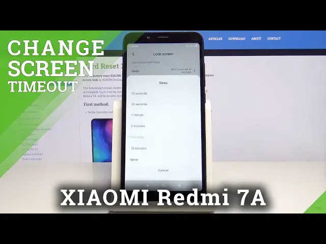 'Video thumbnail for How to Set Screen Timeout in Xiaomi Redmi 7A - Set Up Sleep Time'