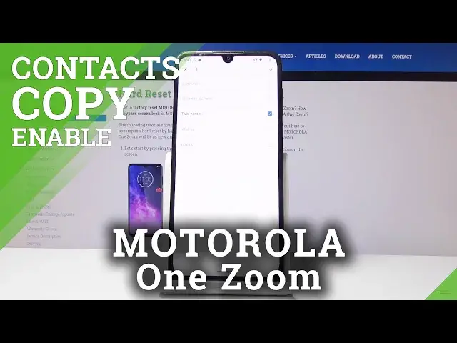 Video thumbnail for How to Manage Contacts in Motorola One Zoom - Copy Contacts
