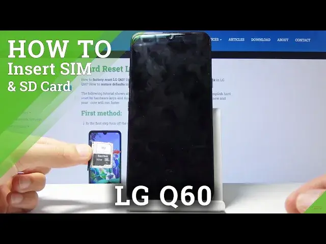 Video thumbnail for How to Insert Nano SIM & SD Card in LG Q60 – Input Memory / Nano Card
