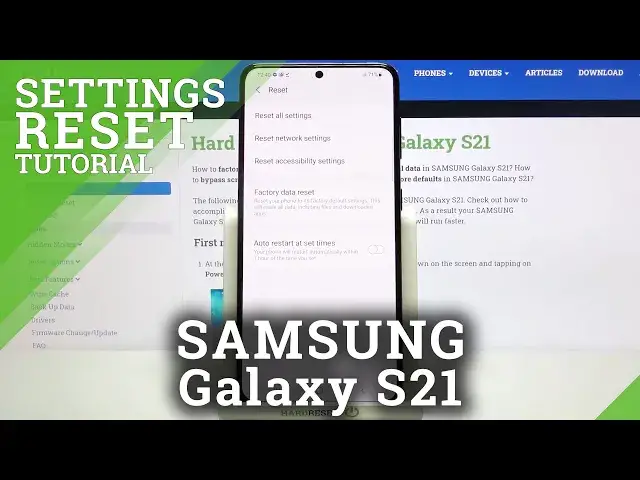 'Video thumbnail for How to Reset Settings in SAMSUNG Galaxy S21 – Restore Factory Config'