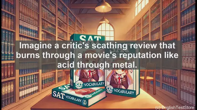 Video thumbnail for 5000 Must Know SAT Vocabulary - Caustic: A Powerful Word for Your SAT Vocabulary