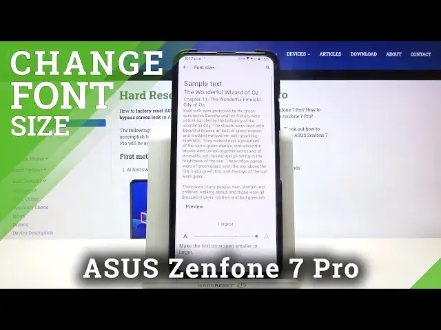 'Video thumbnail for How to Change Size of Font in ASUS Zenfone 7 Pro - Display Settings'