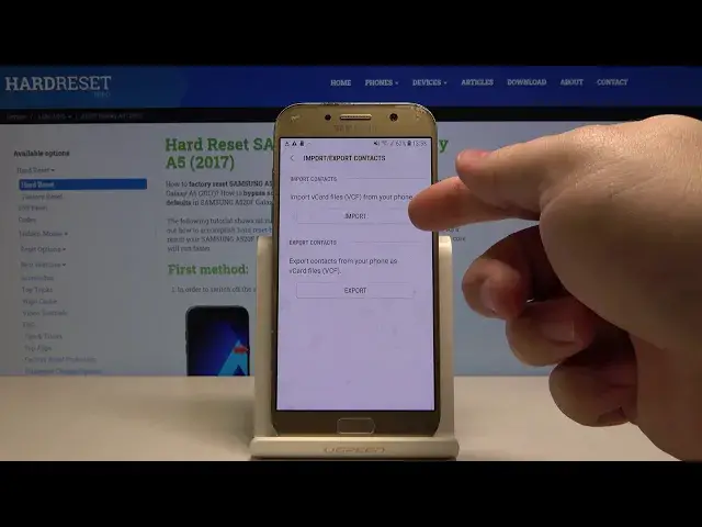 'Video thumbnail for How to Copy Contacts on Samsung Galaxy A5 – Manage Contacts'