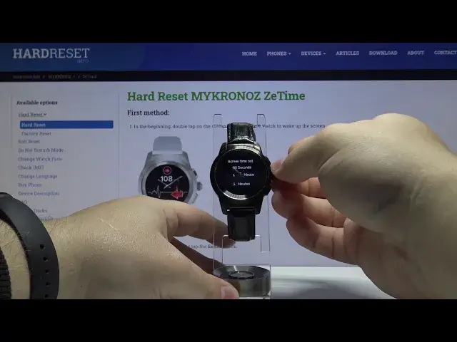 'Video thumbnail for How to Change Screen Timeout in MYKRONOZ ZeTime'