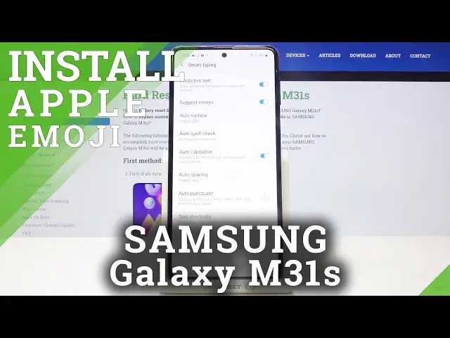 'Video thumbnail for How to use Emoji Suggestions on SAMSUNG Galaxy M31s – Turn On Emoji Suggestions'