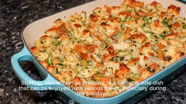 Video thumbnail for Stuffing recipe