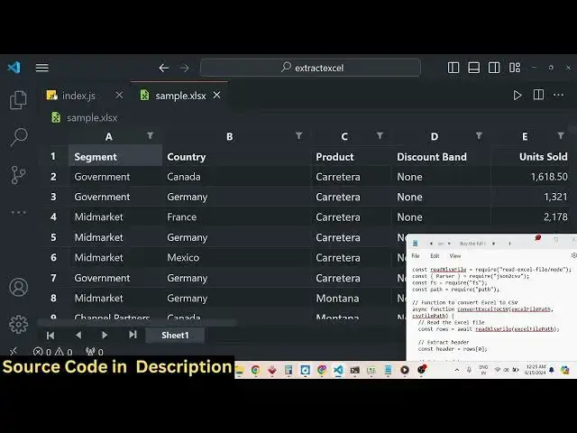 Video thumbnail for Node.js Tutorial to Parse Excel File to JSON & Export to CSV File Using json2csv Module