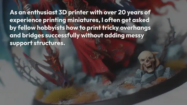 Video thumbnail for How to Fix Printing Overhangs and Bridges in 3D: A Guide for Stable Structures