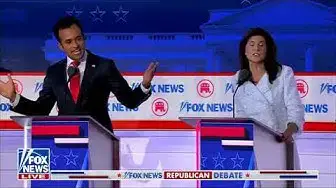 Video thumbnail for Nikki Haley attacks Vivek Ramaswamy over foreign policy experience at GOP debate