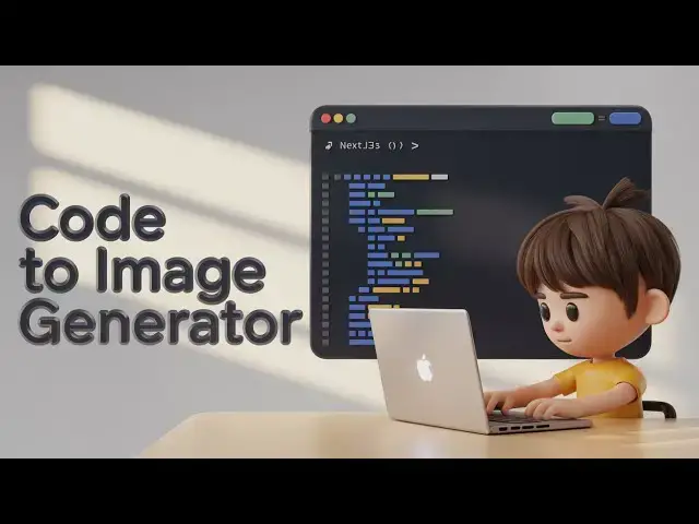 Video thumbnail for Build a Next.js Source Code to Image Generator with Syntax Highlighting Editor in Browser Using TS