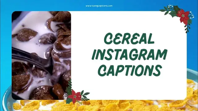 Video thumbnail for Cereal Captions | What To Post on Cereal Pictures?