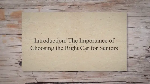 Video thumbnail for Driving in Comfort and Safety: Discover the Top 5 Cars for Seniors