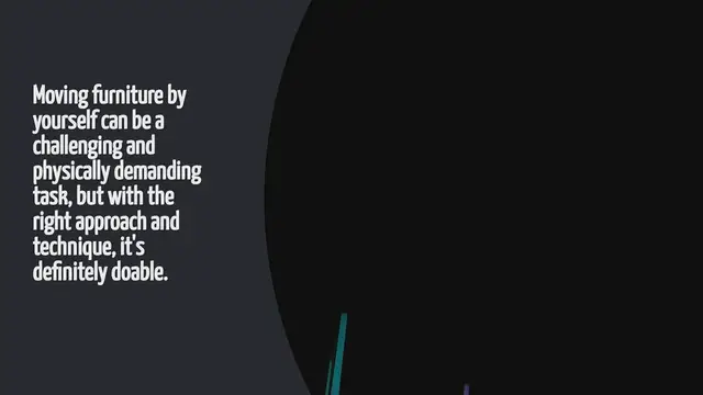 Video thumbnail for How To Move Furniture By Yourself