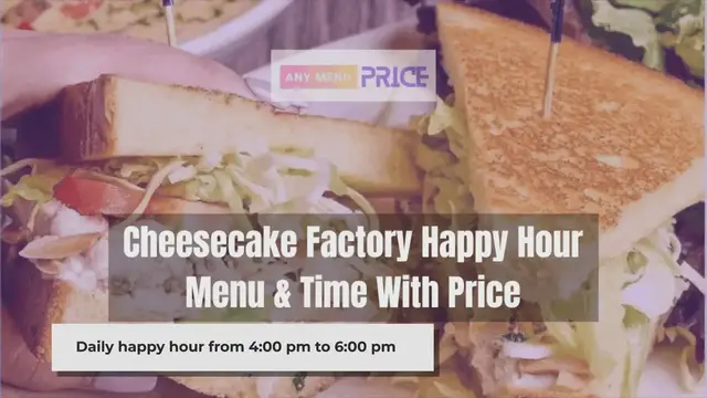 Video thumbnail for Cheesecake Factory Happy Hour Menu & Time With Prices in 2024