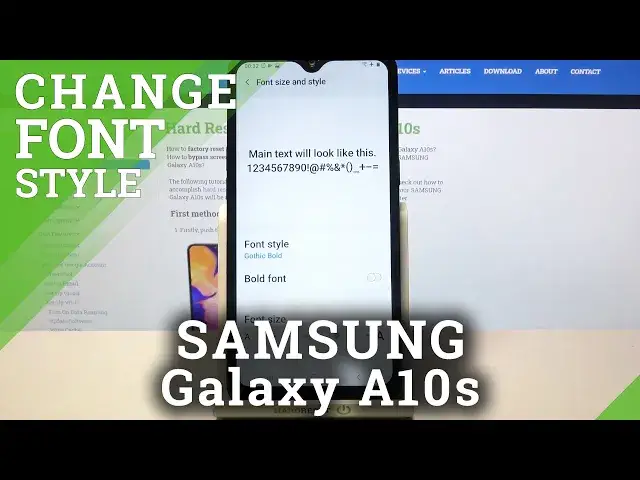 'Video thumbnail for How to Change Font Style in SAMSUNG Galaxy A10s – Adjust Font'