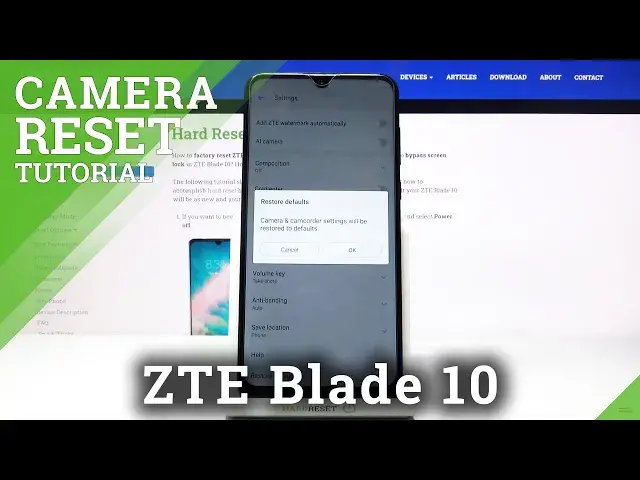 'Video thumbnail for How to Reset Camera Settings in ZTE Blade 10 – Restore Camera Defaults'
