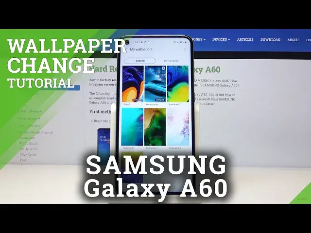 Video thumbnail for Samsung Galaxy A60 Change Wallpaper