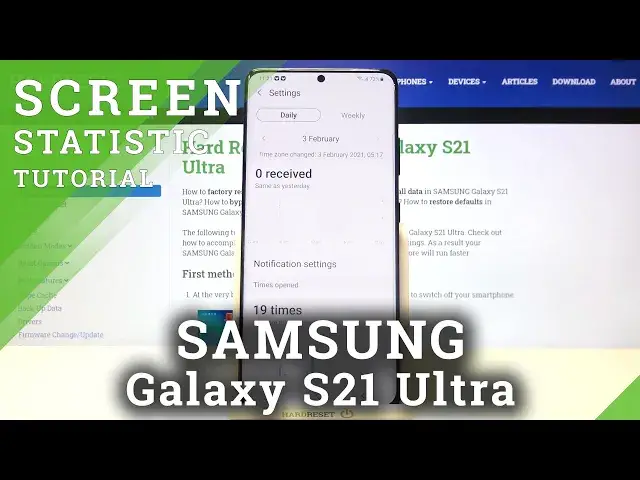 Video thumbnail for How to Check Number of Opened Apps Each Day? Samsung Galaxy S21 Ultra