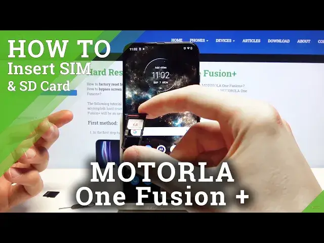 Video thumbnail for How to Insert SD and Sim Cad into Motorola One Fusion+ - Find Card Slots