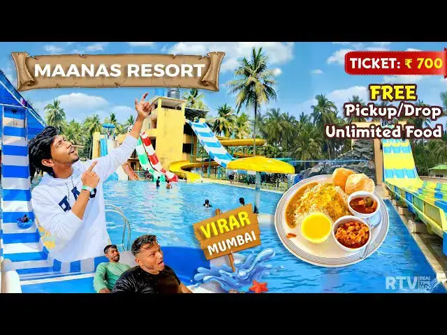Video thumbnail for Maanas Resort & Water Park - Virar (Mumbai) Beach Resort Ticket/Slides - A to Z Information