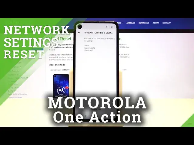 'Video thumbnail for How to Reset Network Settings in MOTOROLA One Action – Restore Network Defaults'