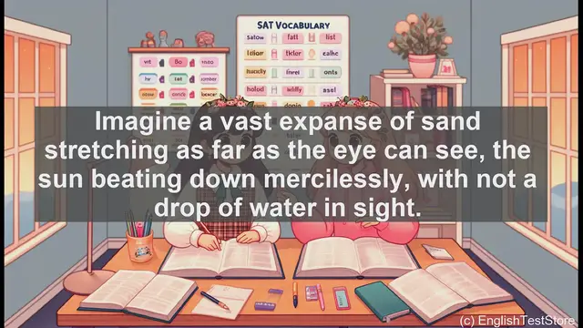 Video thumbnail for 5000 Must Know SAT Vocabulary - Arid: Understanding the Word for Extreme Dryness