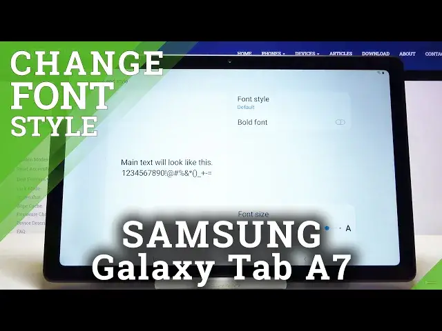 'Video thumbnail for SAMSUNG Galaxy TAB A7 Change Font Style'