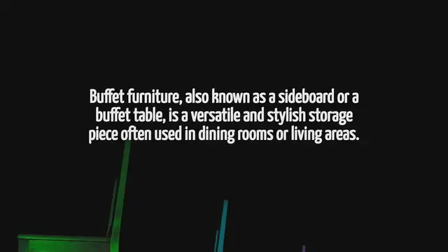 Video thumbnail for What Is A Buffet Furniture