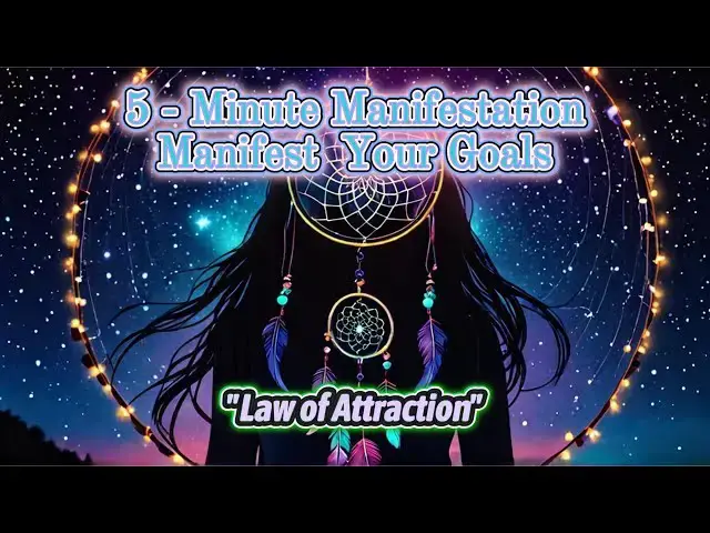 'Video thumbnail for 5 Minute Manifestation Meditation (Powerful Visualization) - Manifest Your Dreams in Minutes!'