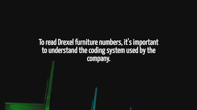 Video thumbnail for How To Read Drexel Furniture Numbers