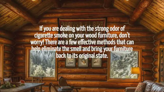 Video thumbnail for How To Get Cigarette Smell Out Of Wood Furniture