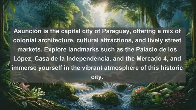 Video thumbnail for Explore Paraguay: Top 10 Must-Visit Attractions in the Heart of South America