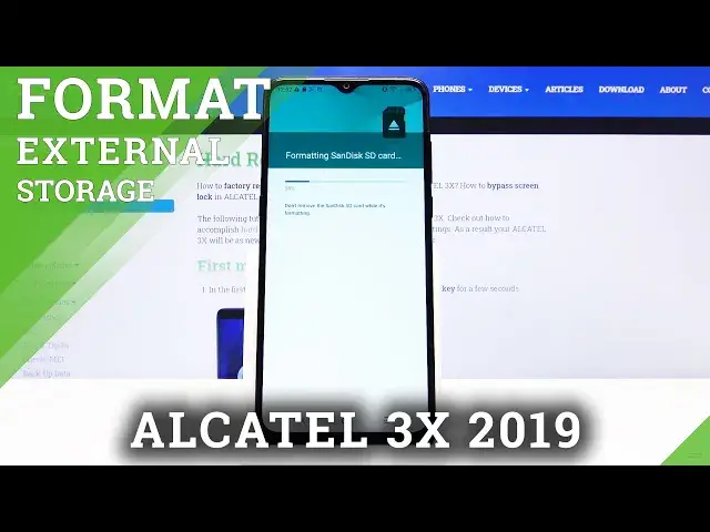 'Video thumbnail for How to Format External Storage in ALCATEL 3X – Reset SD Card'