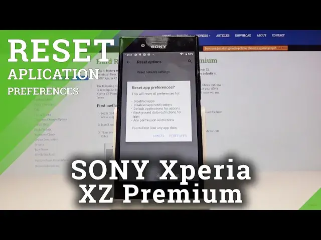 'Video thumbnail for How to Reset App Preferences in SONY Xperia XZ Premium – App Defaults'