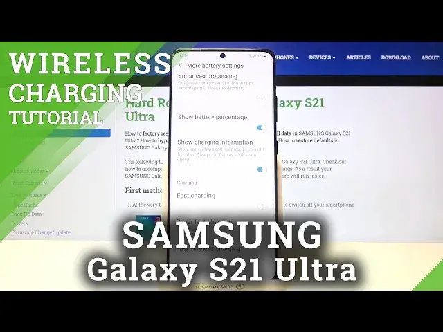 'Video thumbnail for How to Turn Off Wireless Charging in SAMSUNG Galaxy S21 Ultra – Switch Charging Type'
