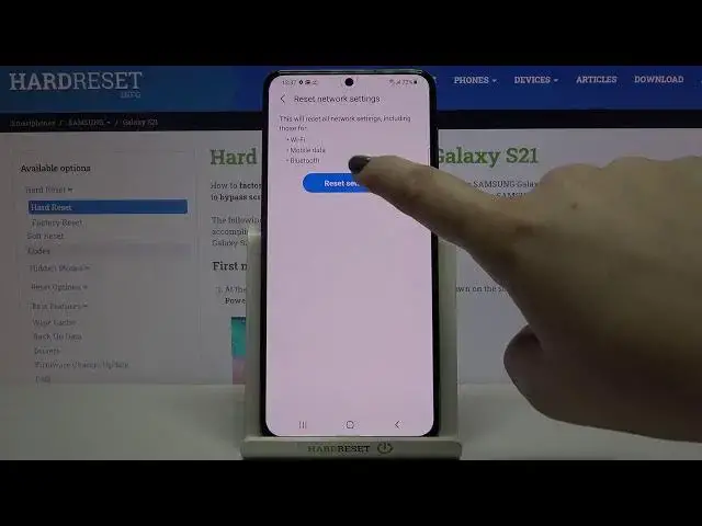 'Video thumbnail for How to Reset Network Settings in SAMSUNG Galaxy S21 – Restore Network Configuration'