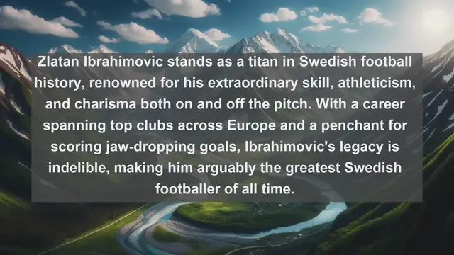 Video thumbnail for Unveiling Sweden's Football Legends: Top 10 Players You Can't Miss