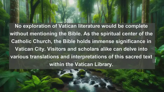 Video thumbnail for Discover the Hidden Treasures: Top 10 Literary Works from Vatican City State