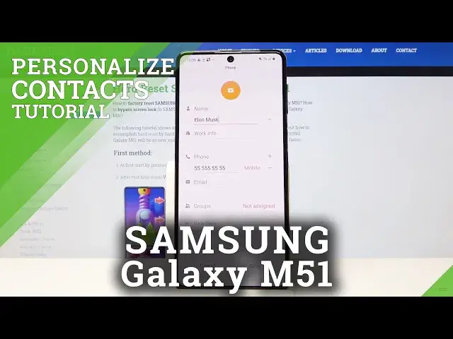 'Video thumbnail for How to Add Photo to Contact in SAMSUNG Galaxy M51 – Customize Contact Profile Picture'