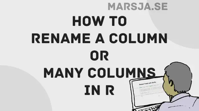 'Video thumbnail for How to Rename Columns in R - base functions & dplyr'
