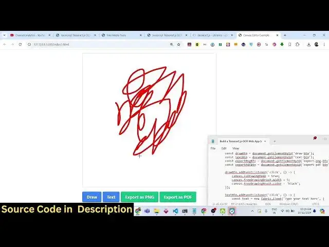 Video thumbnail for Build a Canvas Editor to Export Text as PNG Image & PDF Using Fabric.js & PDF-LIB in Browser