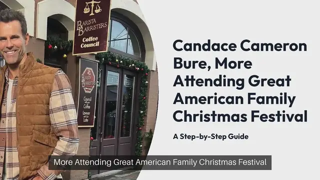 Video thumbnail for Candace Cameron Bure, Danica McKellar and More to Appear at the Great American Family Christmas Festival