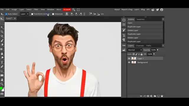 'Video thumbnail for How to Turn Photos into Cartoon Effect - Photopea Tutorial l easy canva'