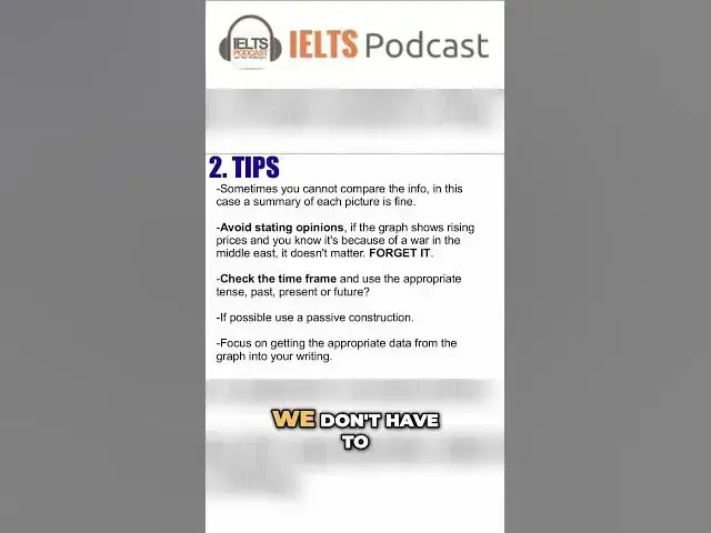 Video thumbnail for IELTS TASK 1 - Avoiding Opinions