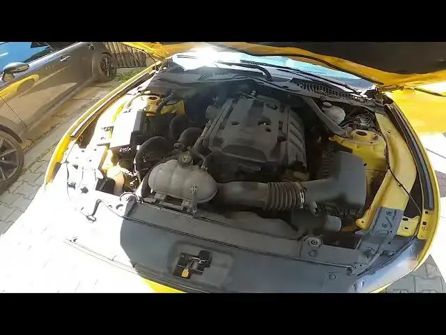 Video thumbnail for How to Lift the Hood Up in Ford Mustang VI ( 2014 – now ) - Open Bonnet by Lever