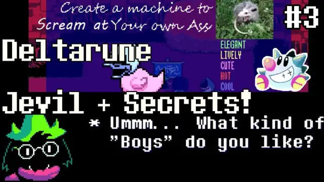 Video thumbnail for 🔴Let's Play Deltarune #3 | Jevil Fight, Secret Hunting & Easter Eggs